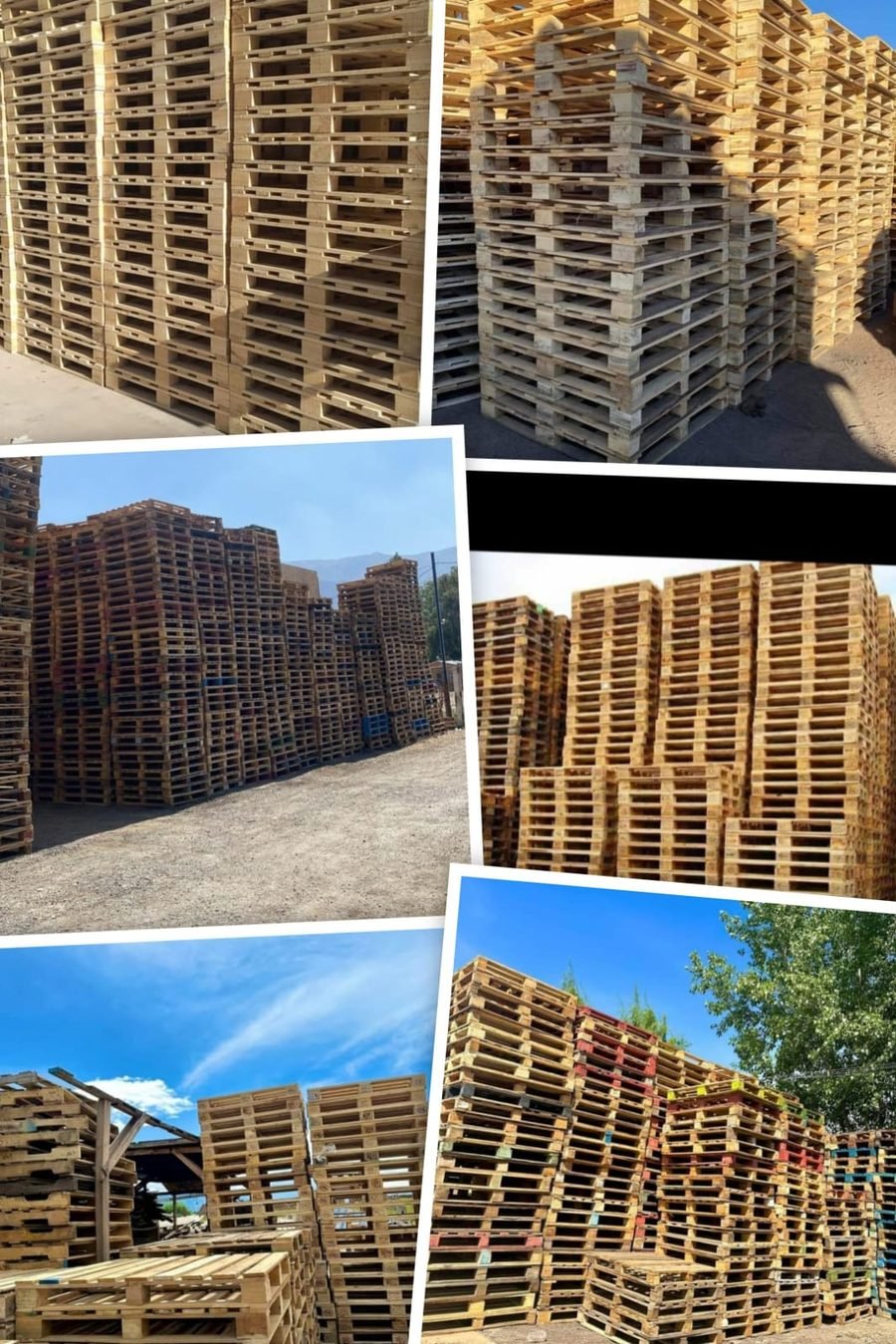 Stock de pallets de madera de 4M Pallets SPA — Santiago, Chile